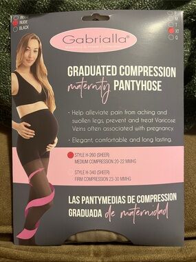 Gabrialla Graduated Compression Maternity Pantyhose
